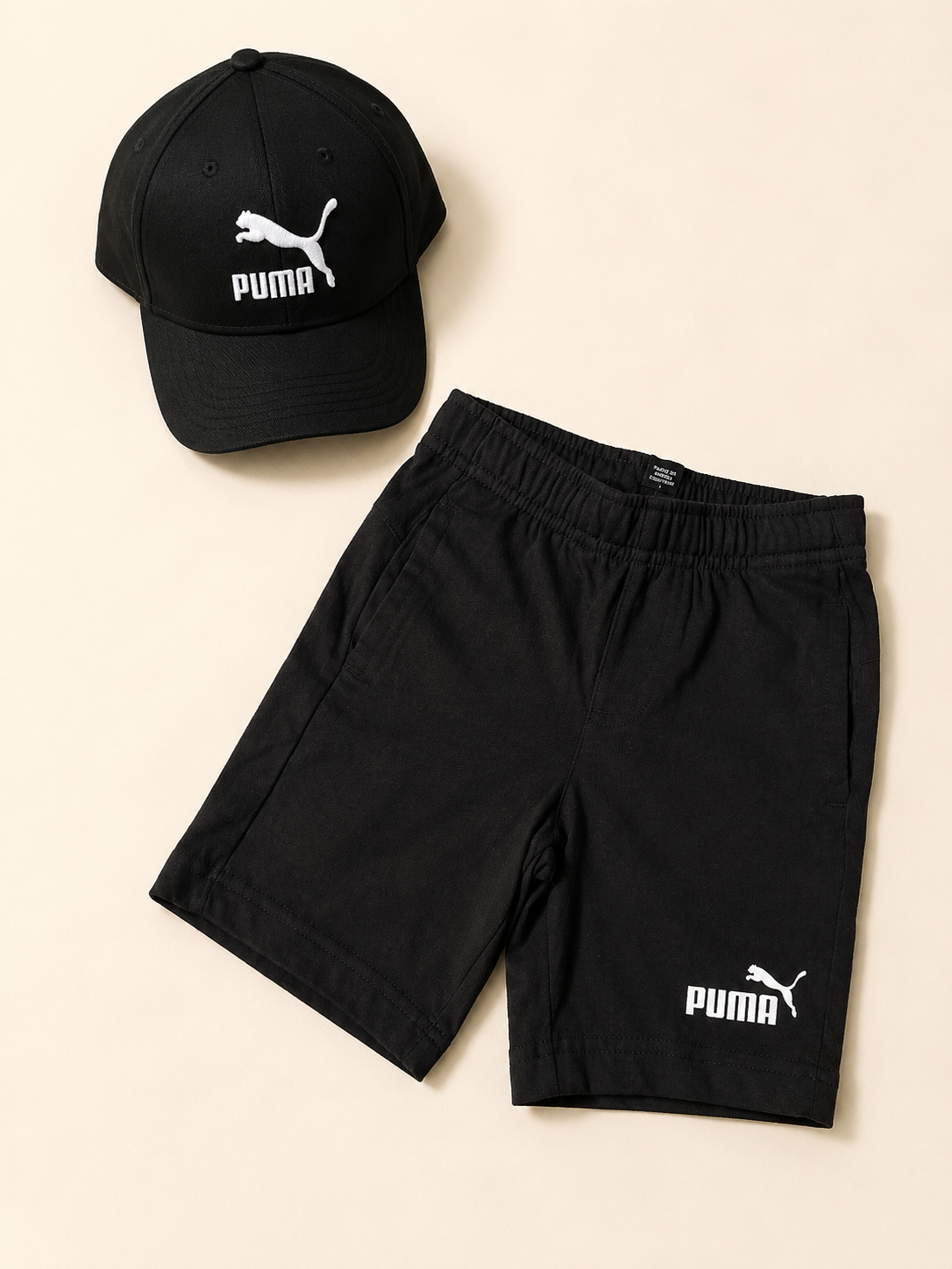 شلوارک مشکی اسپرت،برند puma، نخ پنبه،کد ۰۴۶