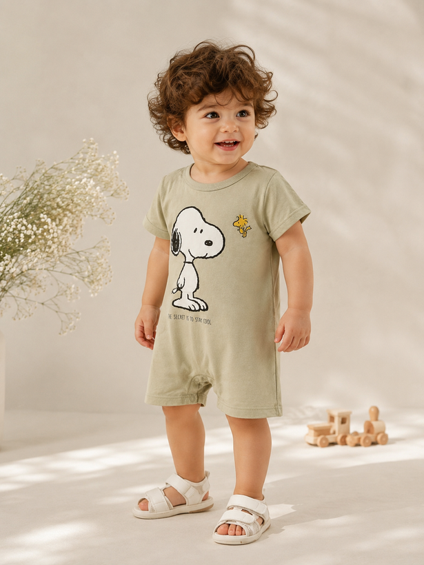 رامپر کارتونی اورجینال H&M کتان مرغوب